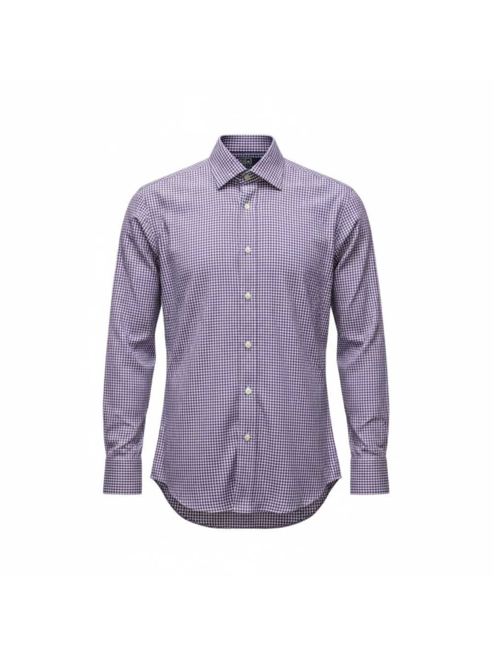 Polo Ralph Lauren Men Regent Classic Button-Up Purple Checkered Shirt 15.5/32-33